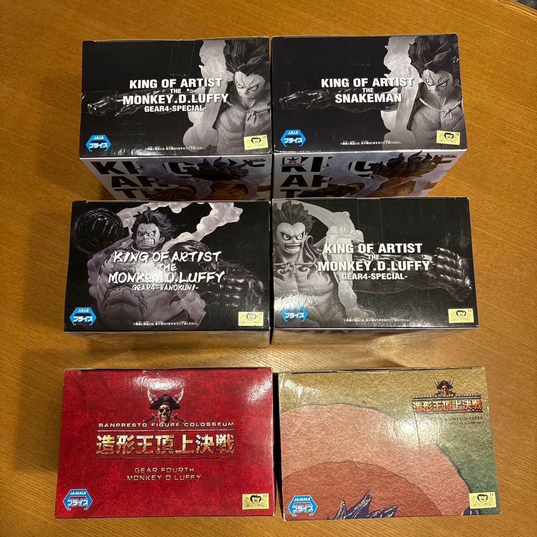 ワンピース 人気のギア4フィギュア 6種 新品未開封セット‼️
