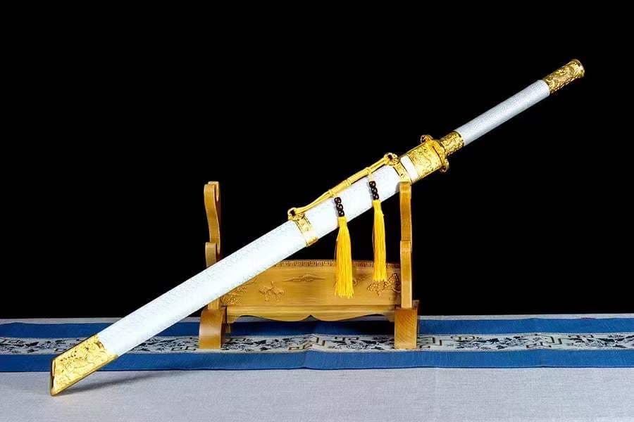 金バット麟龍-直刀 古兵器 武具　刀装具　日本刀　模造刀 居合刀