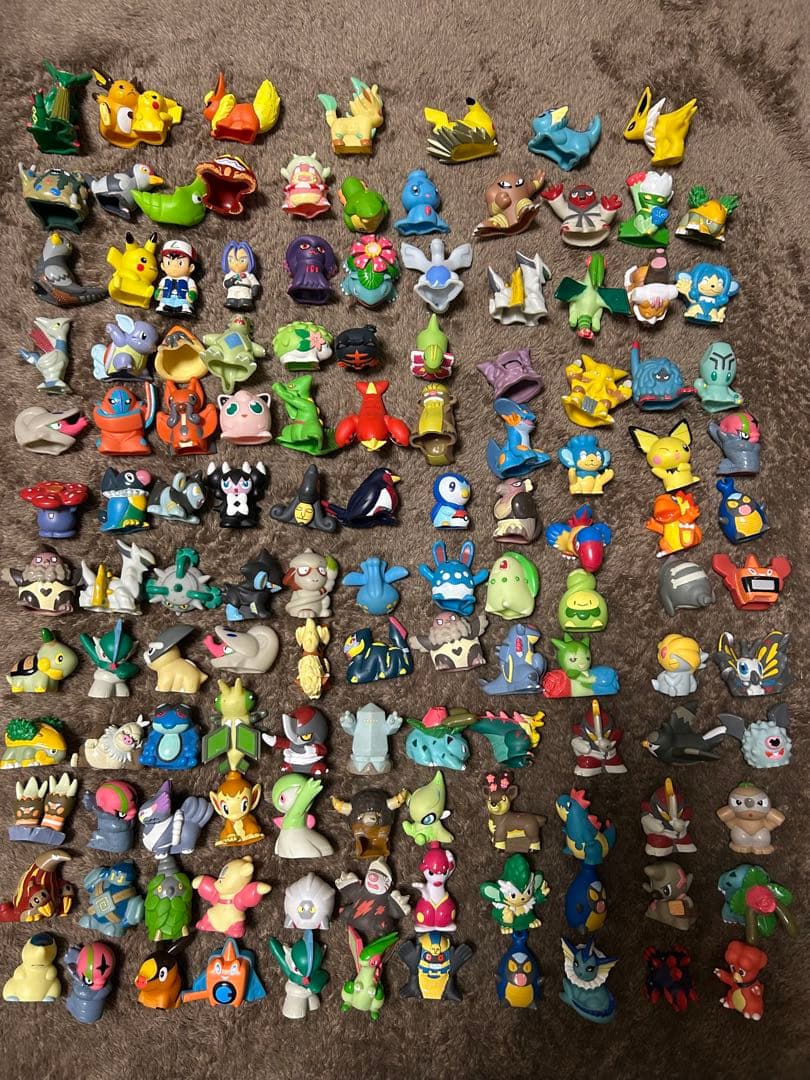 ポケモン 指人形 ソフビ フィギュア ポケモンキッズ　128個　おまけ付き