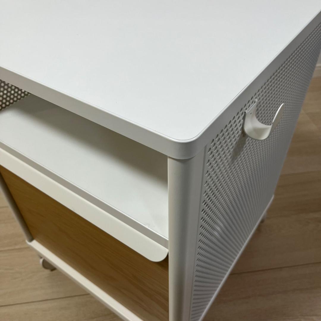 た13【IKEA】イケア BEKANT ベカント キッチンワゴン デスク下収納