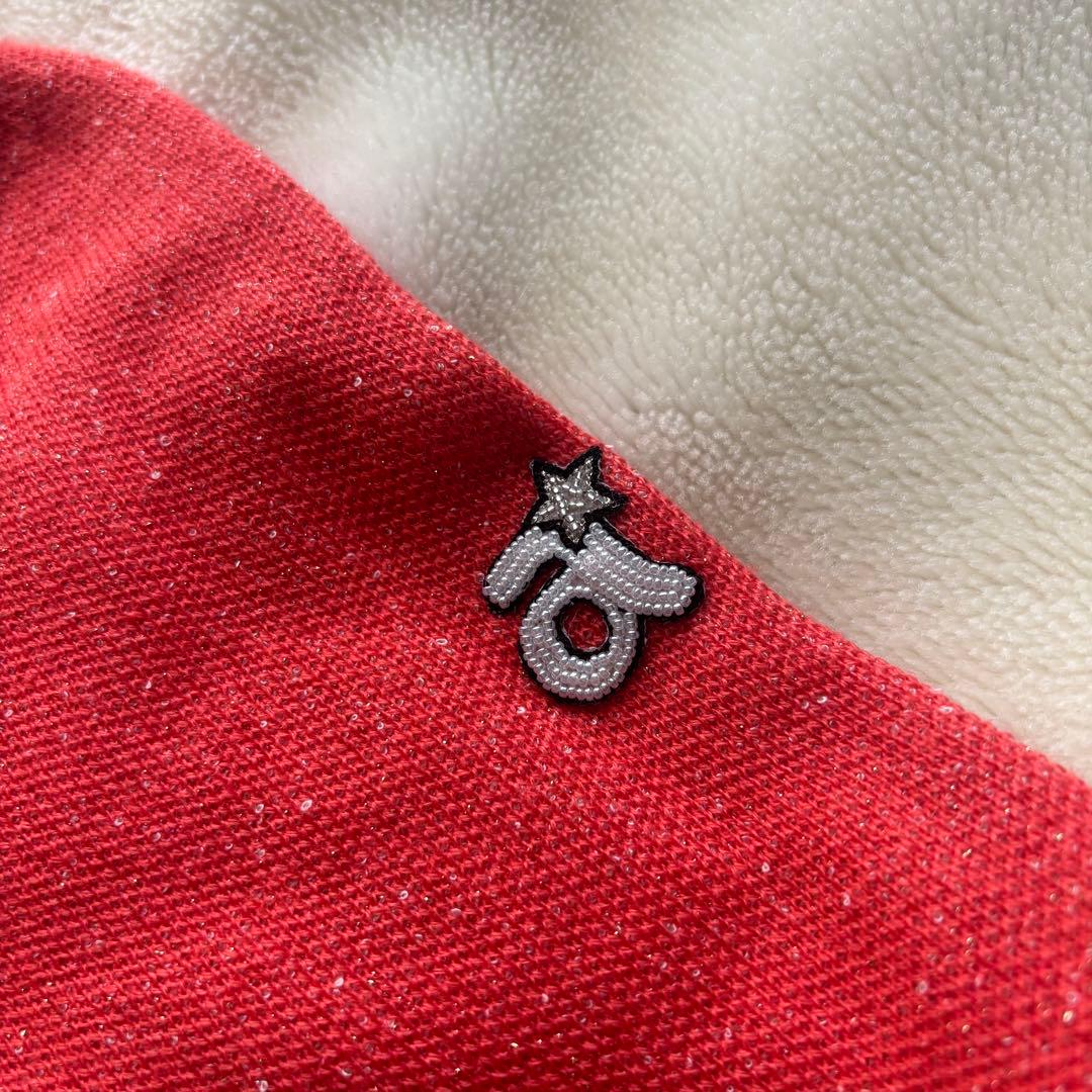 archivio オレンジ　星柄 セーター