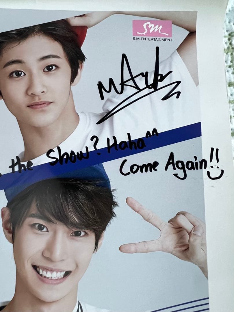 nct rookiesshow ポスター マーク 直筆サイン