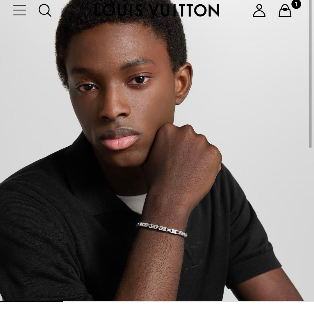 LOUIS VUITTON ブレスレット LVテーラー M1149M Mサイズ