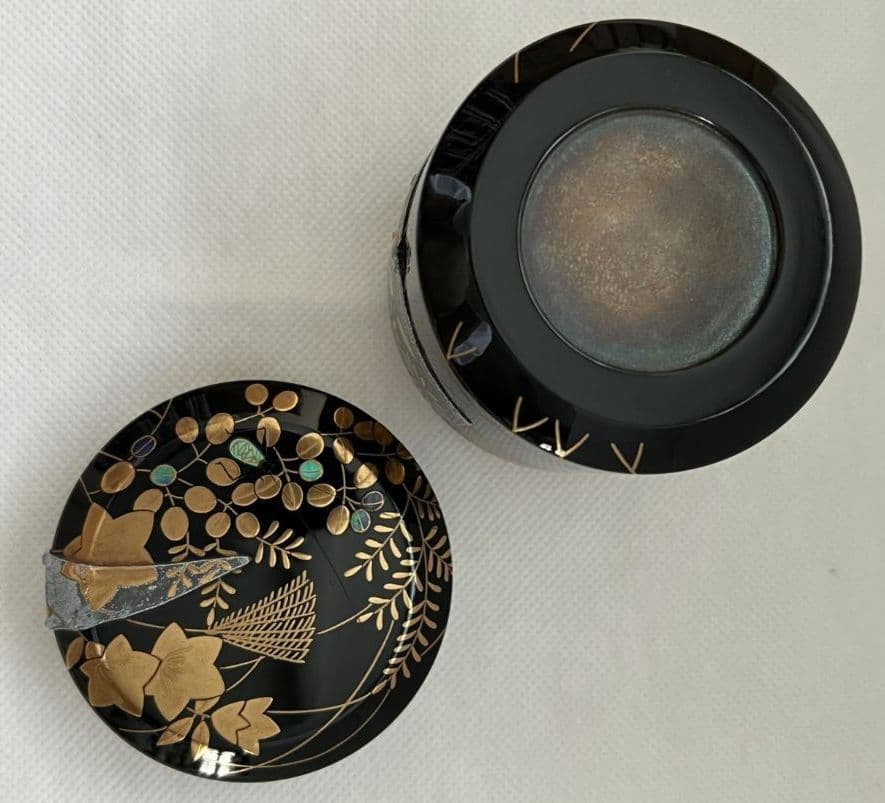 武蔵野 雪吹(ふぶき)棗 3代清石 (川谷内正廣) 堀内宗完箱書き 茶道具