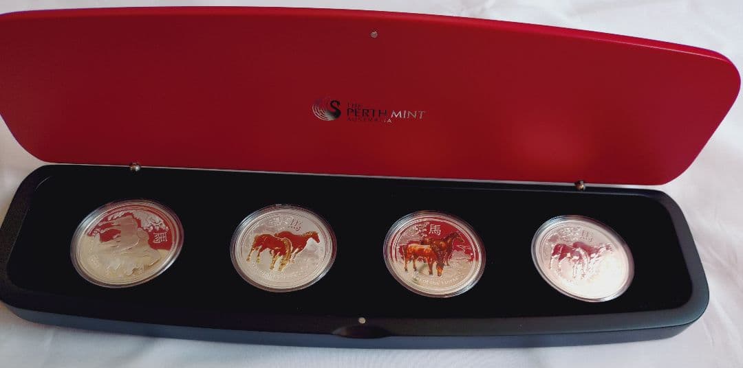 Perth Mint Year of the Horse2014 銀貨 4枚