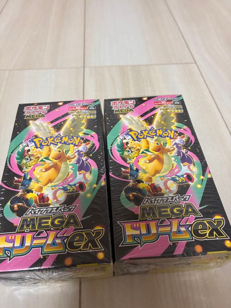 ポケモンカードゲーム　MEGAドリームEX 2BOX 新品未開封　シュリンク付き