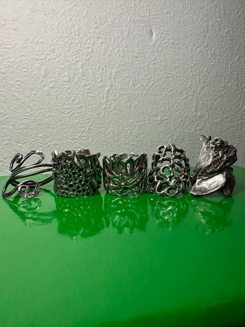 シルバー製リング5点セット