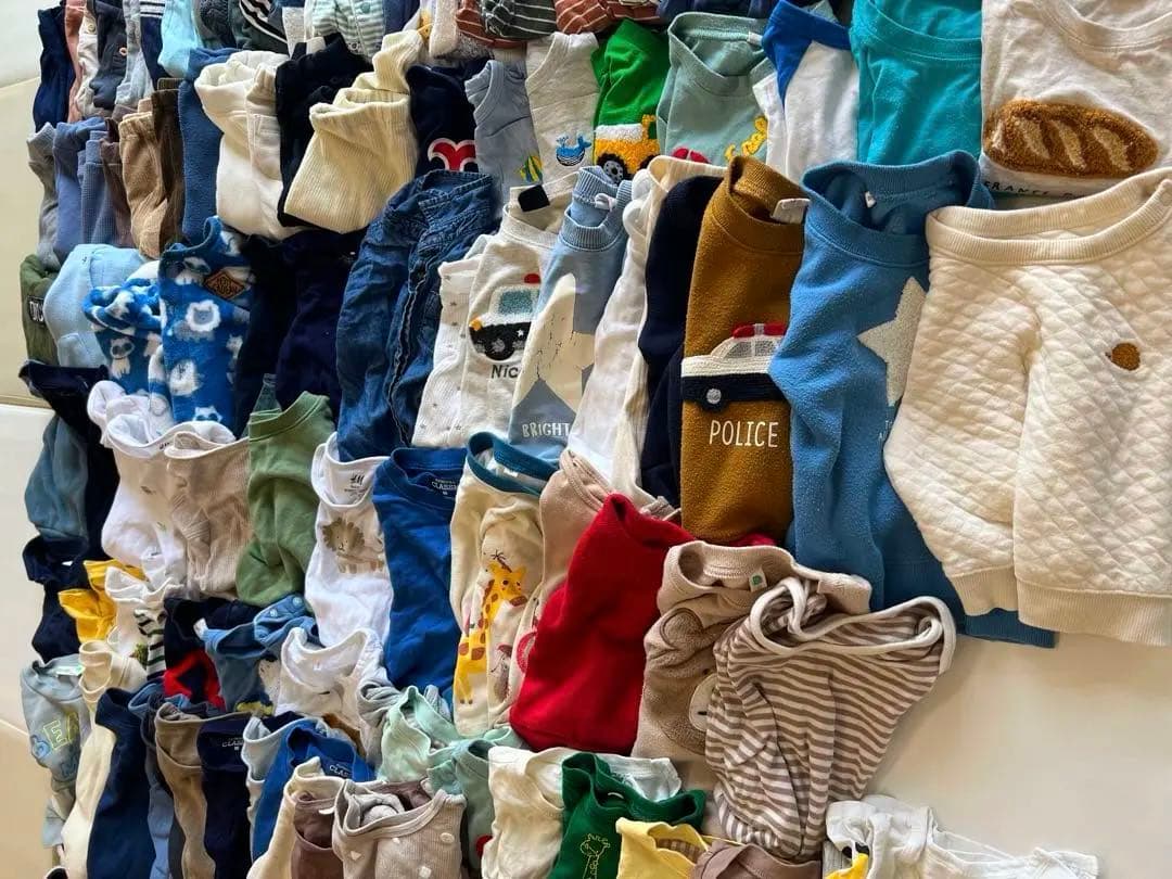 【160着以上！】子ども服まとめ売り 男の子 オールシーズン 新生児～90サイズ