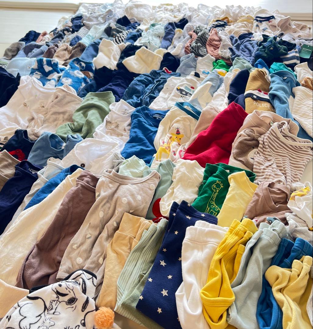 【160着以上！】子ども服まとめ売り 男の子 オールシーズン 新生児～90サイズ