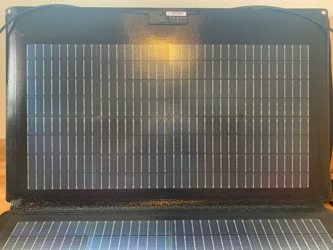 限定値下 エコフロー ポータブル太陽光発電パネル 220W キャンプ 車中泊