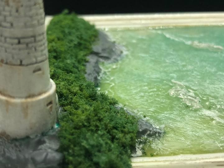 灯台のある風景　ジオラマ