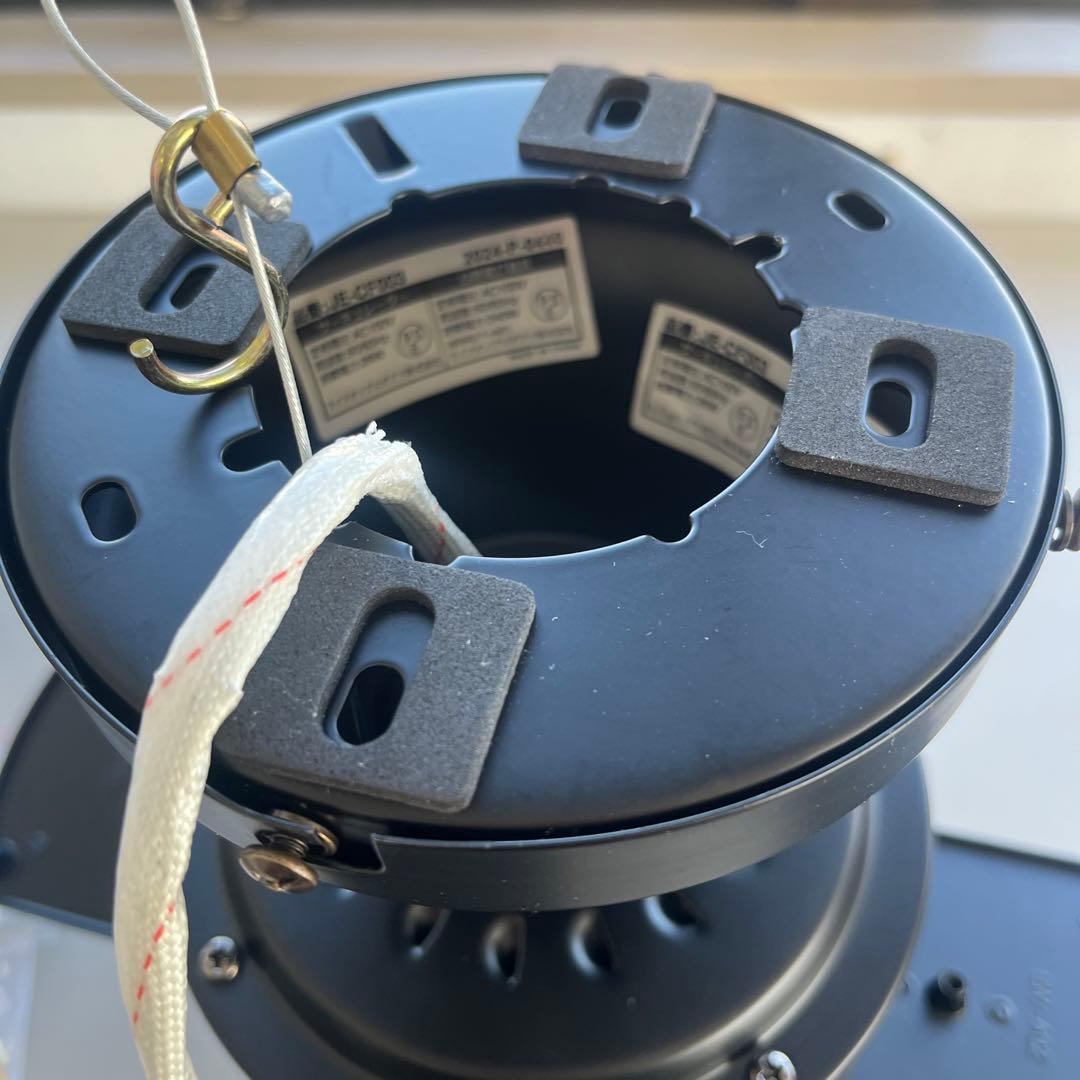 K シーリングファン ブラック　JAVAlO ELF JE-CF003-BK