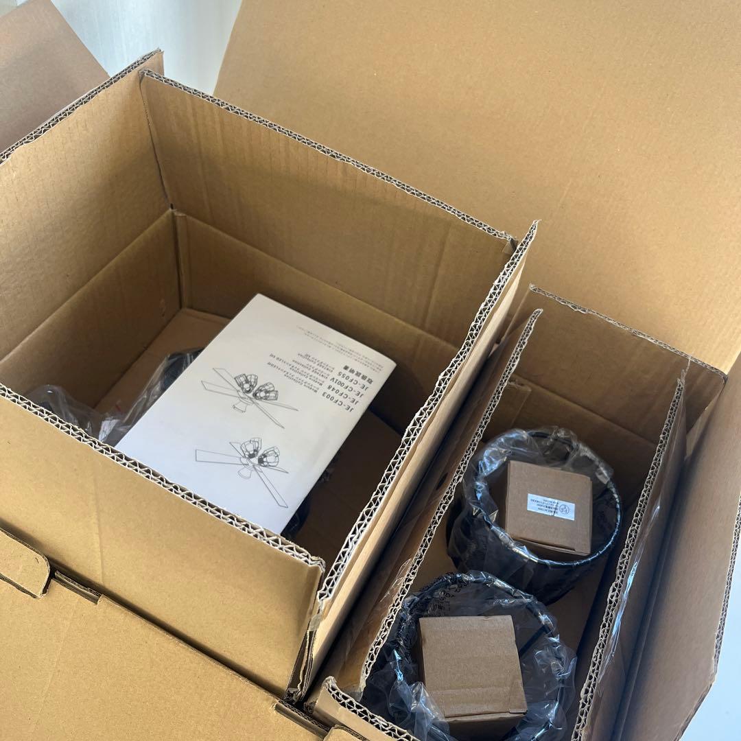 K シーリングファン ブラック　JAVAlO ELF JE-CF003-BK