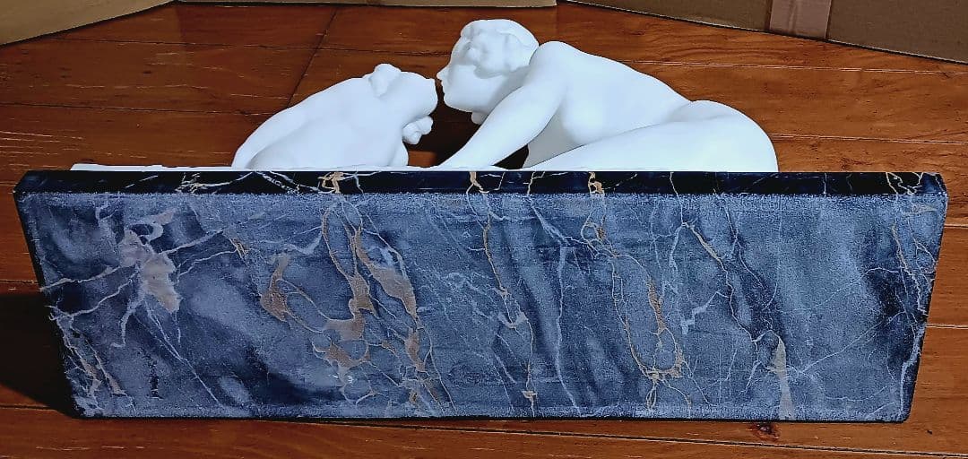 ウンベルト スティアチーニ 母子裸像 アラバスター 19~20世紀 イタリア製