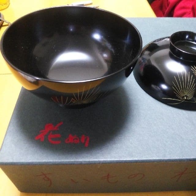 みわちやんさん 専用 桜井漆器　花ぬり　吸物椀　5個セット