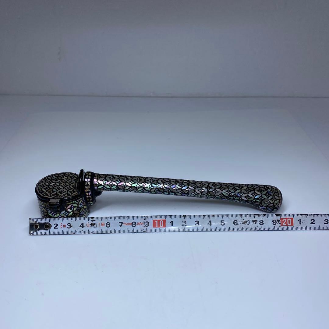 古銅　極上螺鈿　矢立　トコト　229g 東里7-0402☆2F