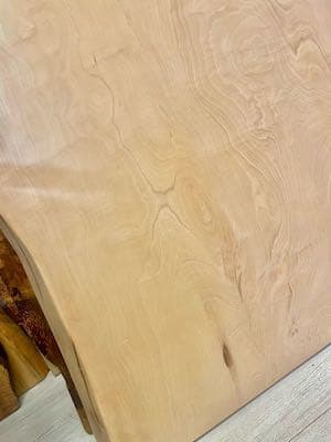 【お値下げしました♡】白栃　一枚板　ダイニングテーブル　約150センチ