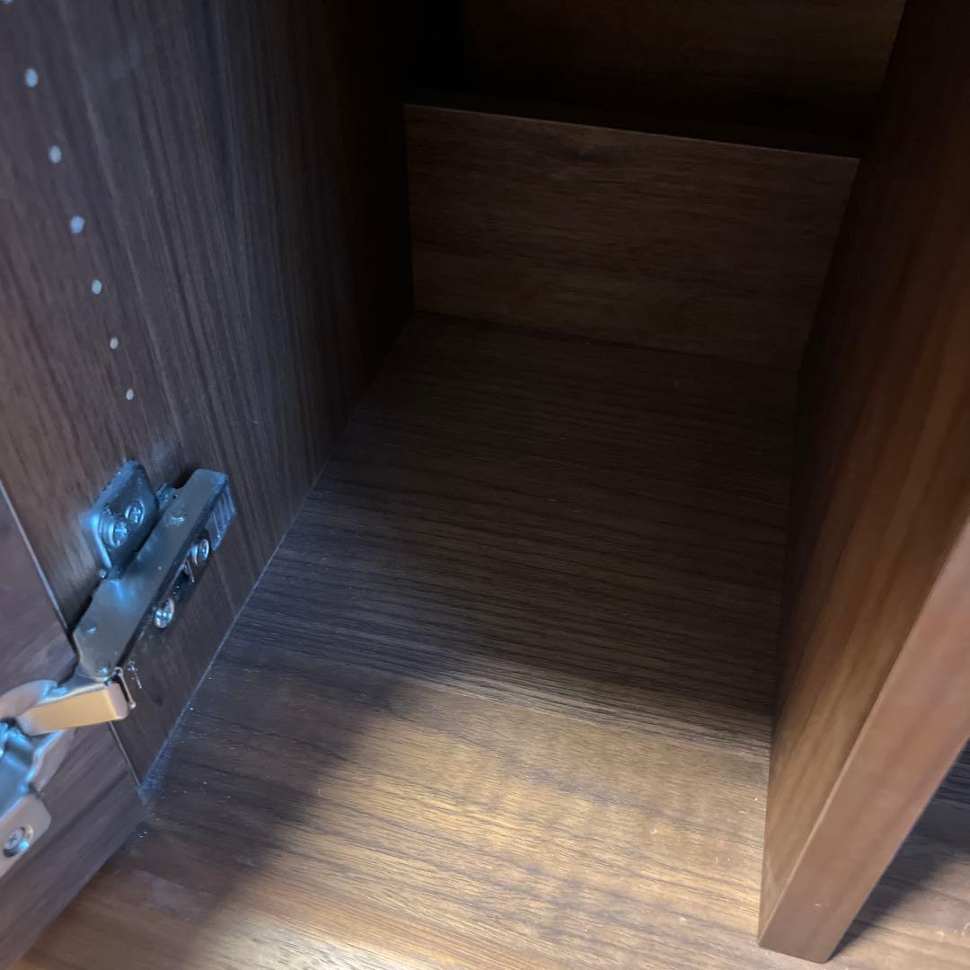 たのメル便　カリモク テレビボード　180 ソリッドアールボード　ウォールナット