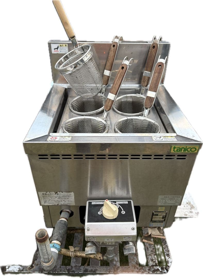 タニコー （tanico）業務用 4口 卓上ラーメン。 釜