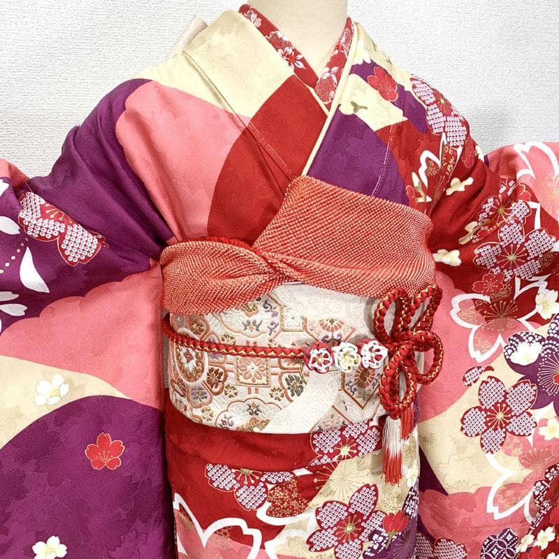 503z5.509y19.小物.406v46☆振袖 身幅広め 金駒刺繍 金彩