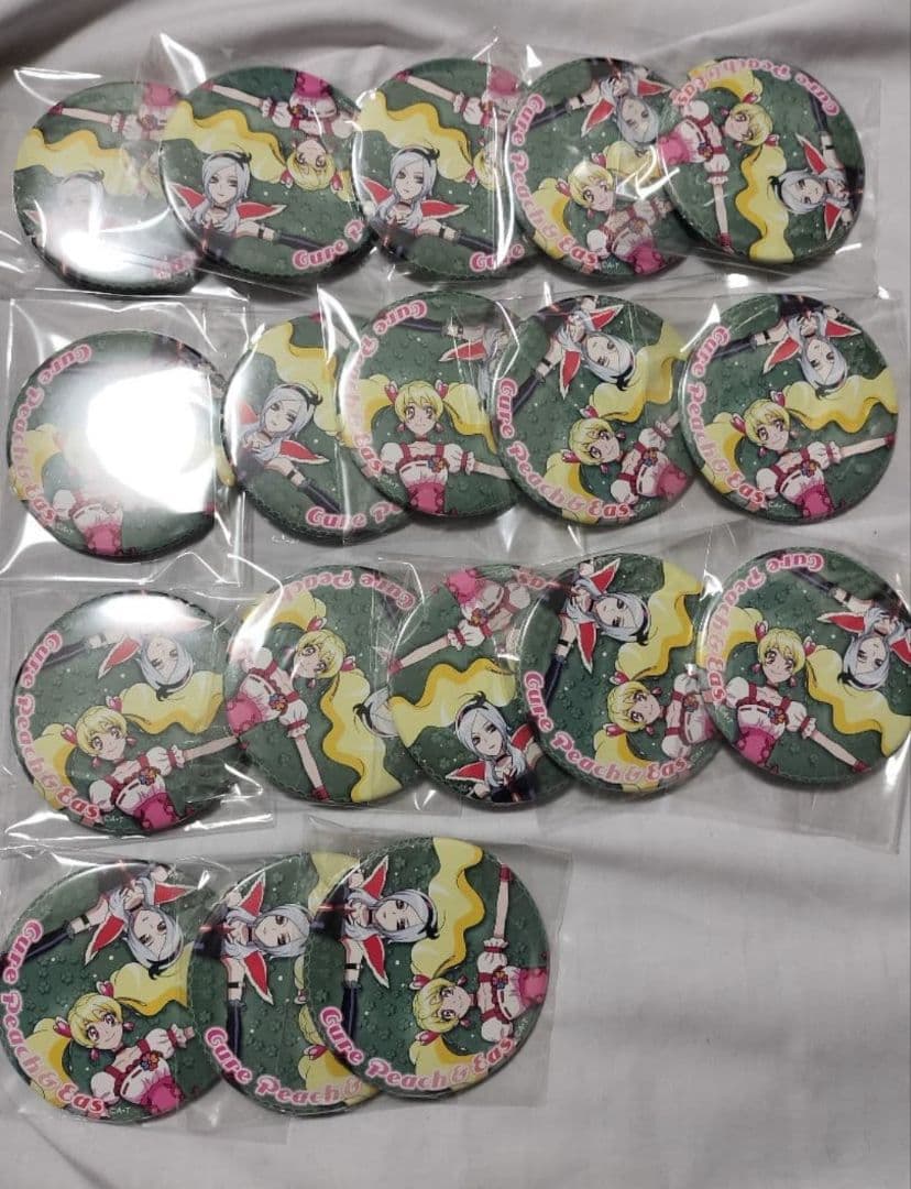 プリキュア イース キュアピーチ キュアパッション 缶バッジ まとめ売り 18個