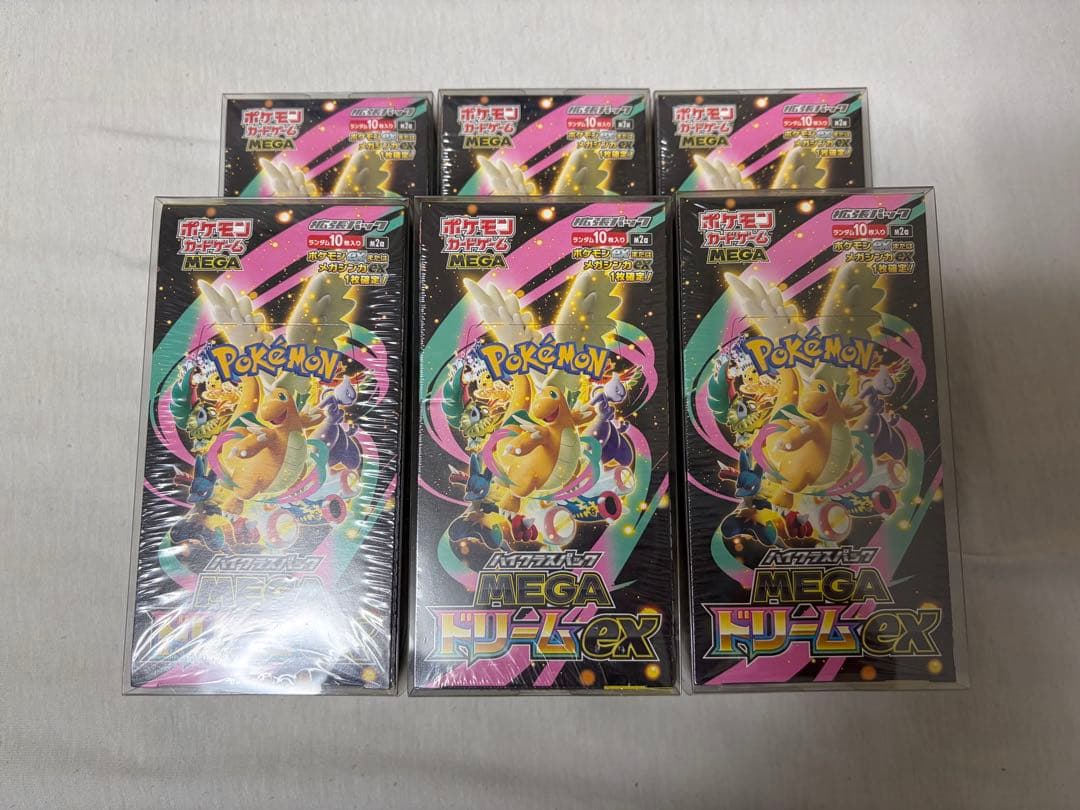 新品未開封 シュリンク付き6BOX megaドリームex