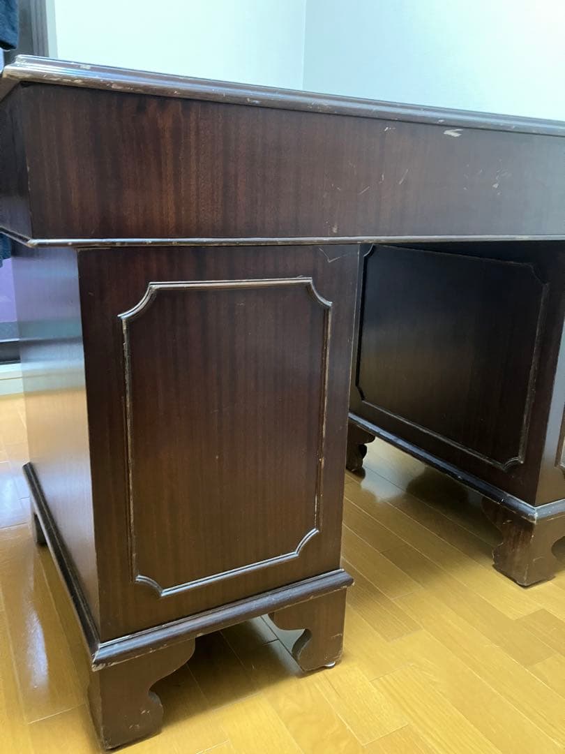 イギリス　アンティーク　机　ディスク　直接受け取りのみ