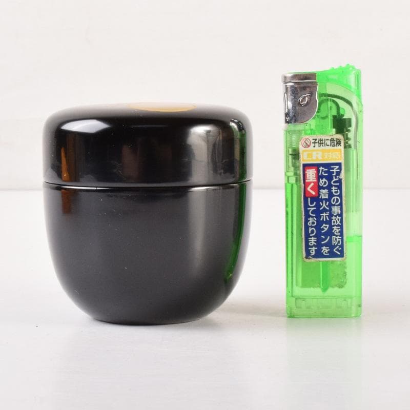 茶道具　蒔絵師　常三郎造　瓢箪蒔絵　中棗　共箱　V　7180