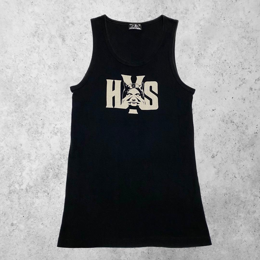 Hysteric Glamour ブラック タンクトップ プリントロゴ