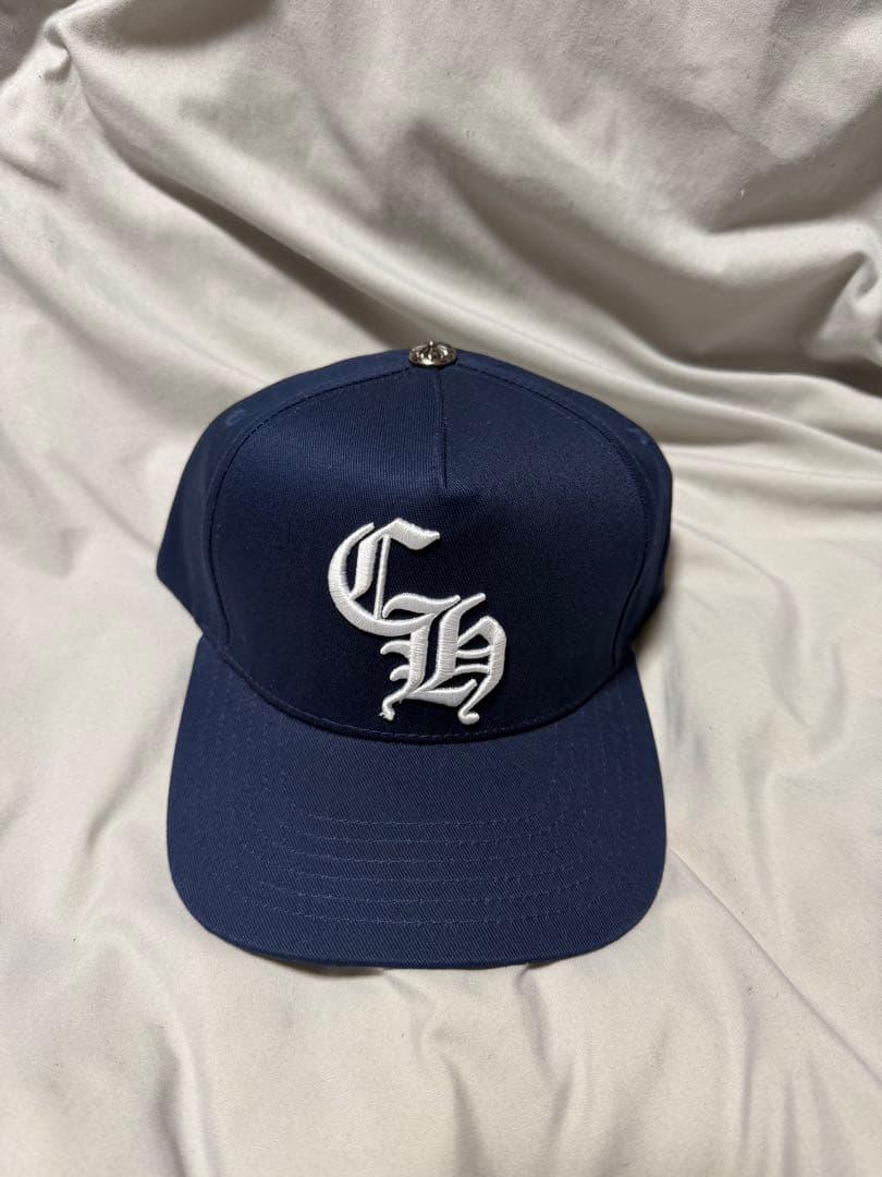 CHROME HEARTS ネイビー ベースボールキャップ CH刺繍