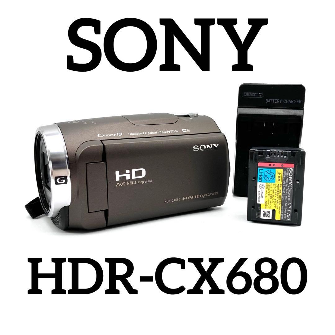 Wi-Fi対応♪ SONY HDR-CX680 ブラウン