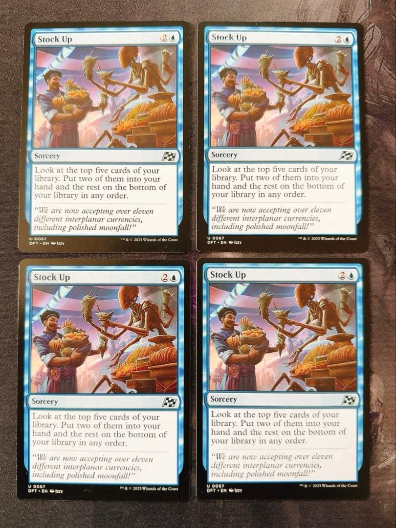 食糧補充　英語　4枚セット