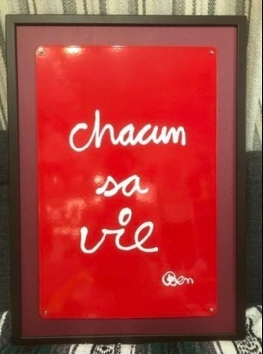 Ben Vautier ベン・ヴォーチェ　額絵　絵画