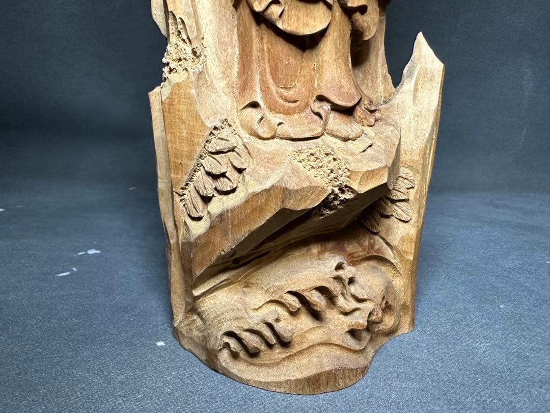 白檀　観音　木彫り　仏教美術　仏像 骨董 木像　木製　仏教　密教　置物　骨董