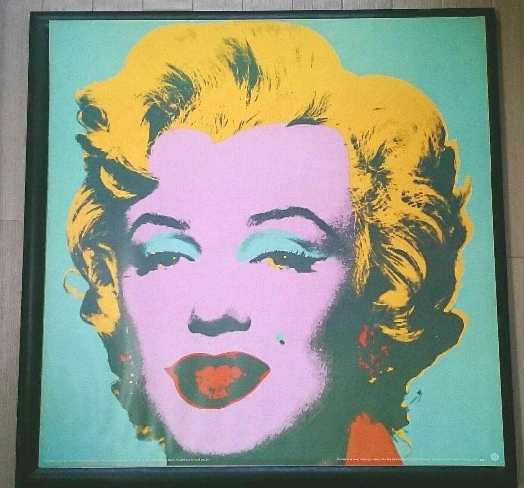 アンディ・ウォーホル マリリンモンロー ポスター 65×65㎝ 額付き