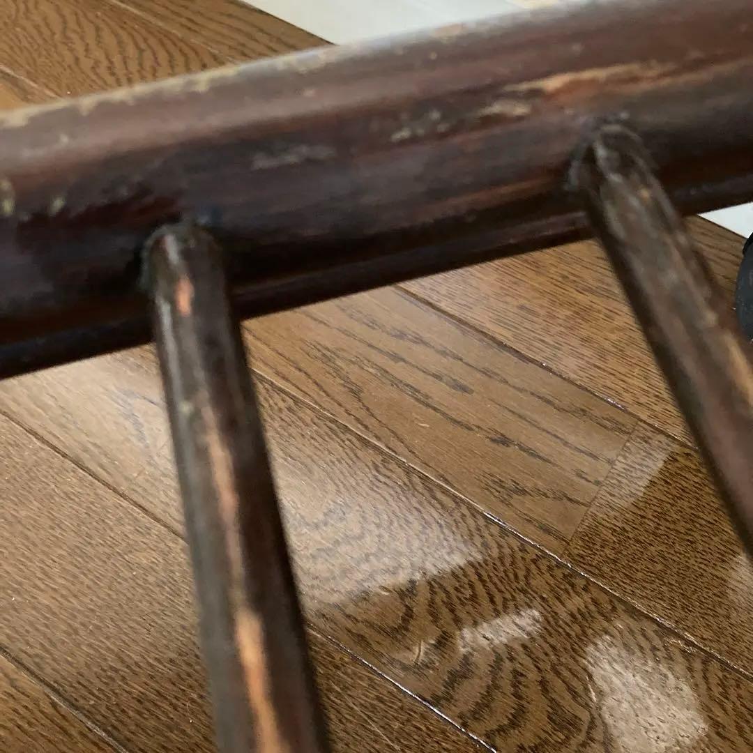 【只今お値引き中・希少品】天然木ラタン籐ワゴン】引き出し2個付き