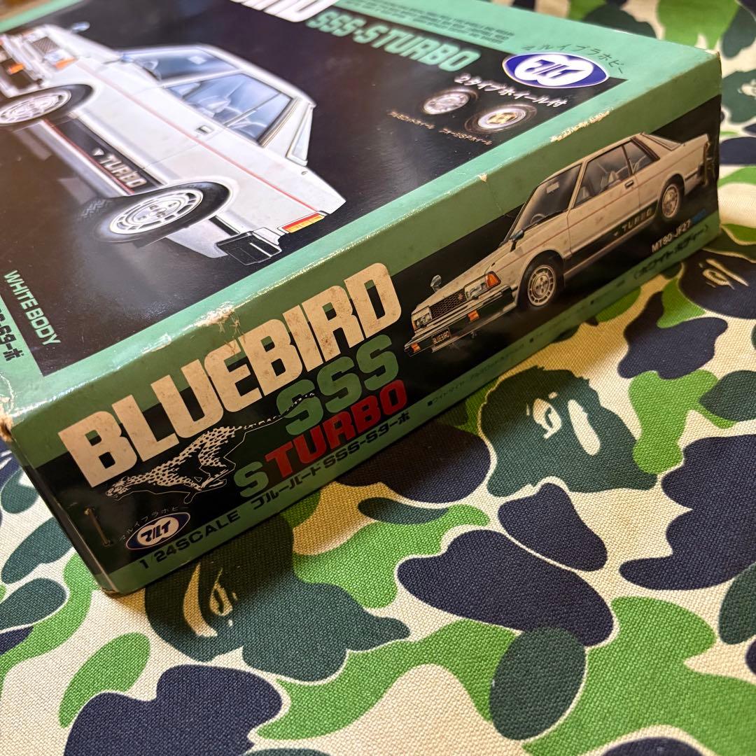 マルイ1/24 ブルーバード SSS-S ターボ ホワイトボディー ニッサン