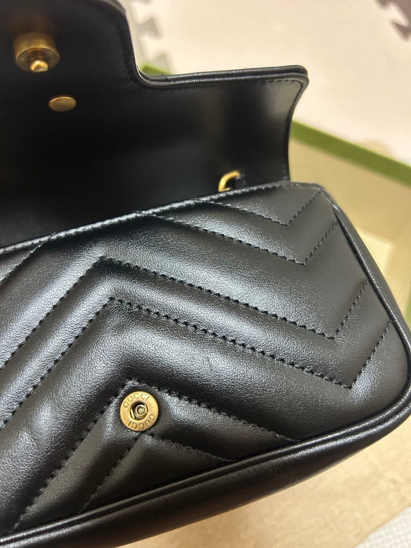 超美品　GUCCI マーモント スーパーミニバッグ すり替え防止対策済み