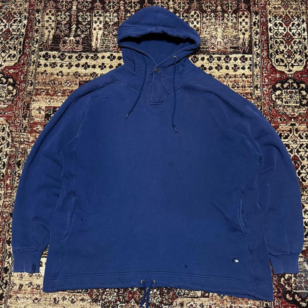 希少 90s russell athletic ラッセル フーディー XL 紺