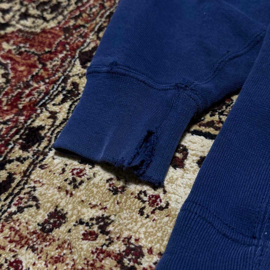 希少 90s russell athletic ラッセル フーディー XL 紺