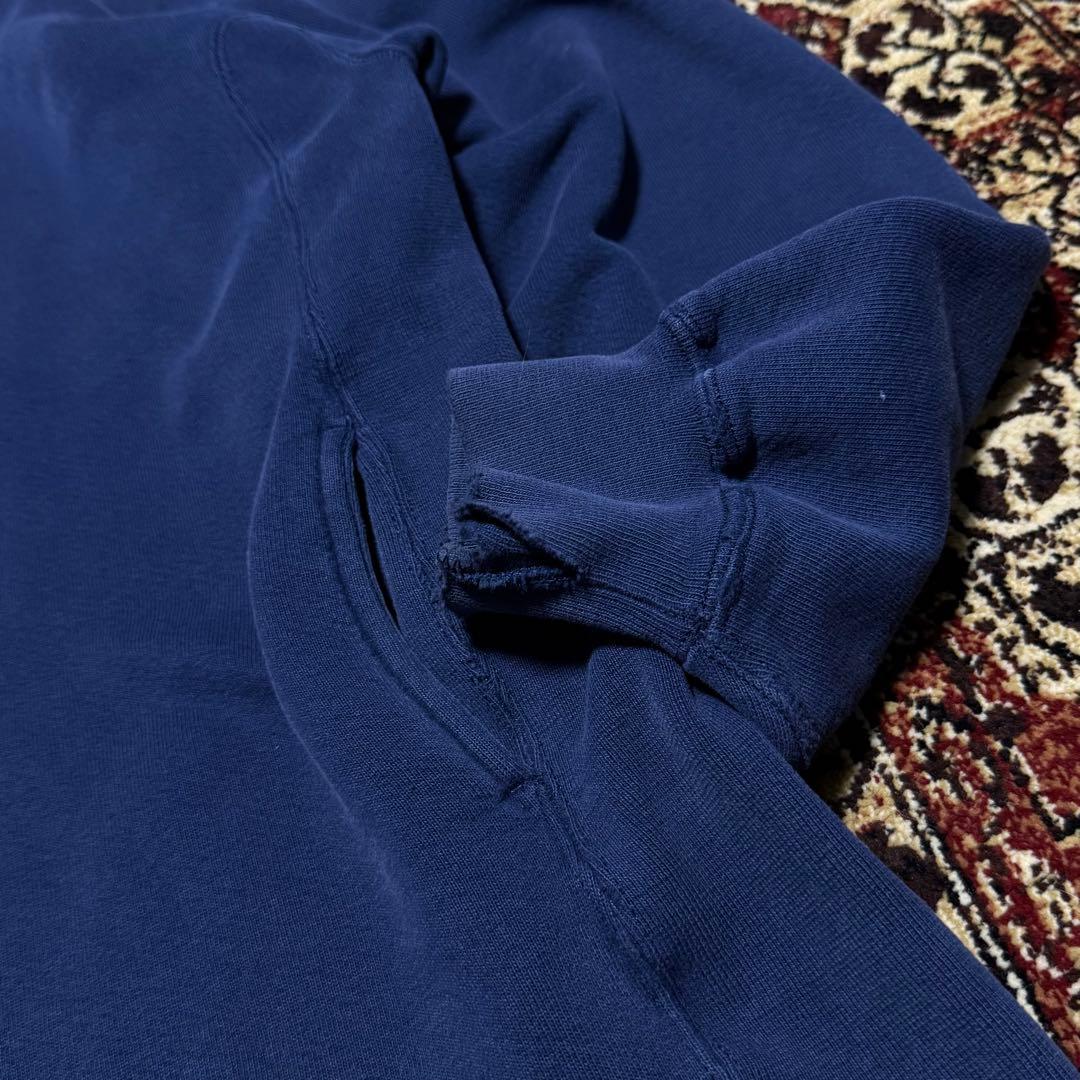 希少 90s russell athletic ラッセル フーディー XL 紺