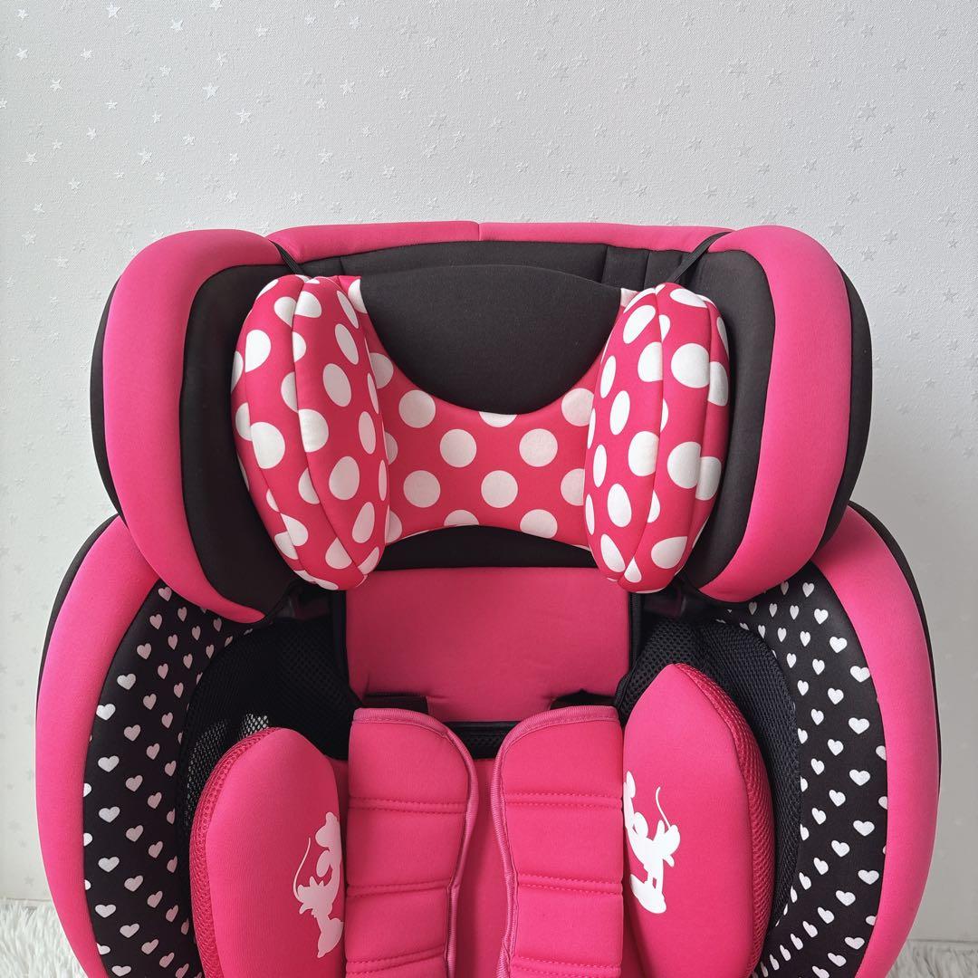 極美品✨【廃盤】HG ミニーマウス チャイルドシート 限定モデル 西松屋　ピンク