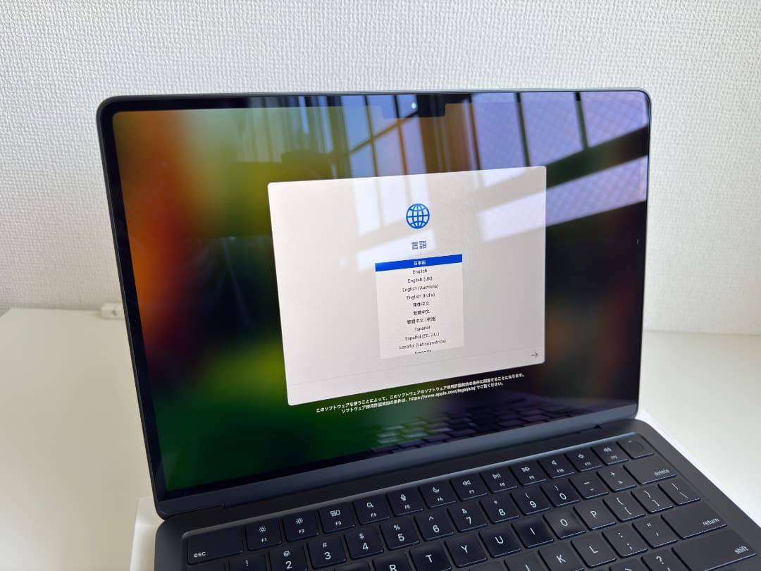 MacBook Air M2 2022 13インチ 8GB/256GB US配列