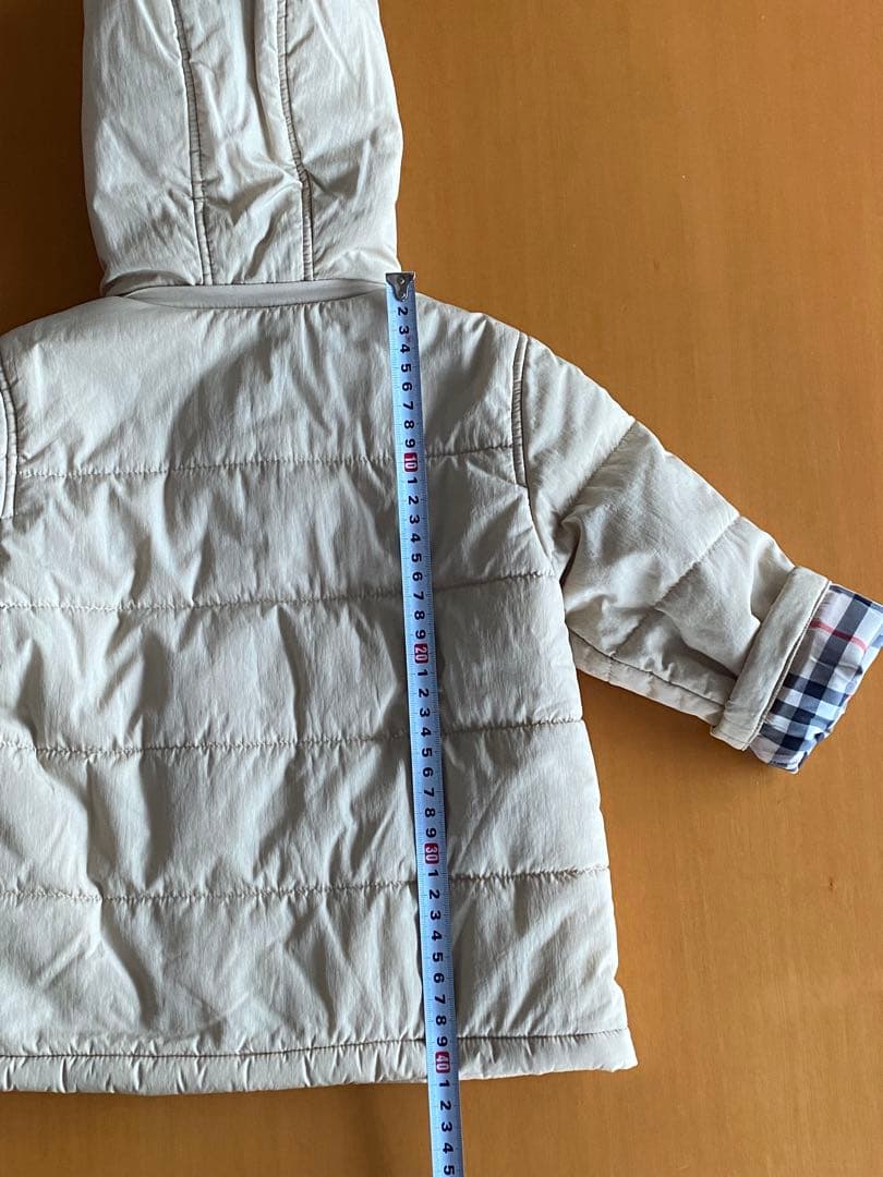 日本製BURBERRY フード付アウター 90cm バーバリージャケット