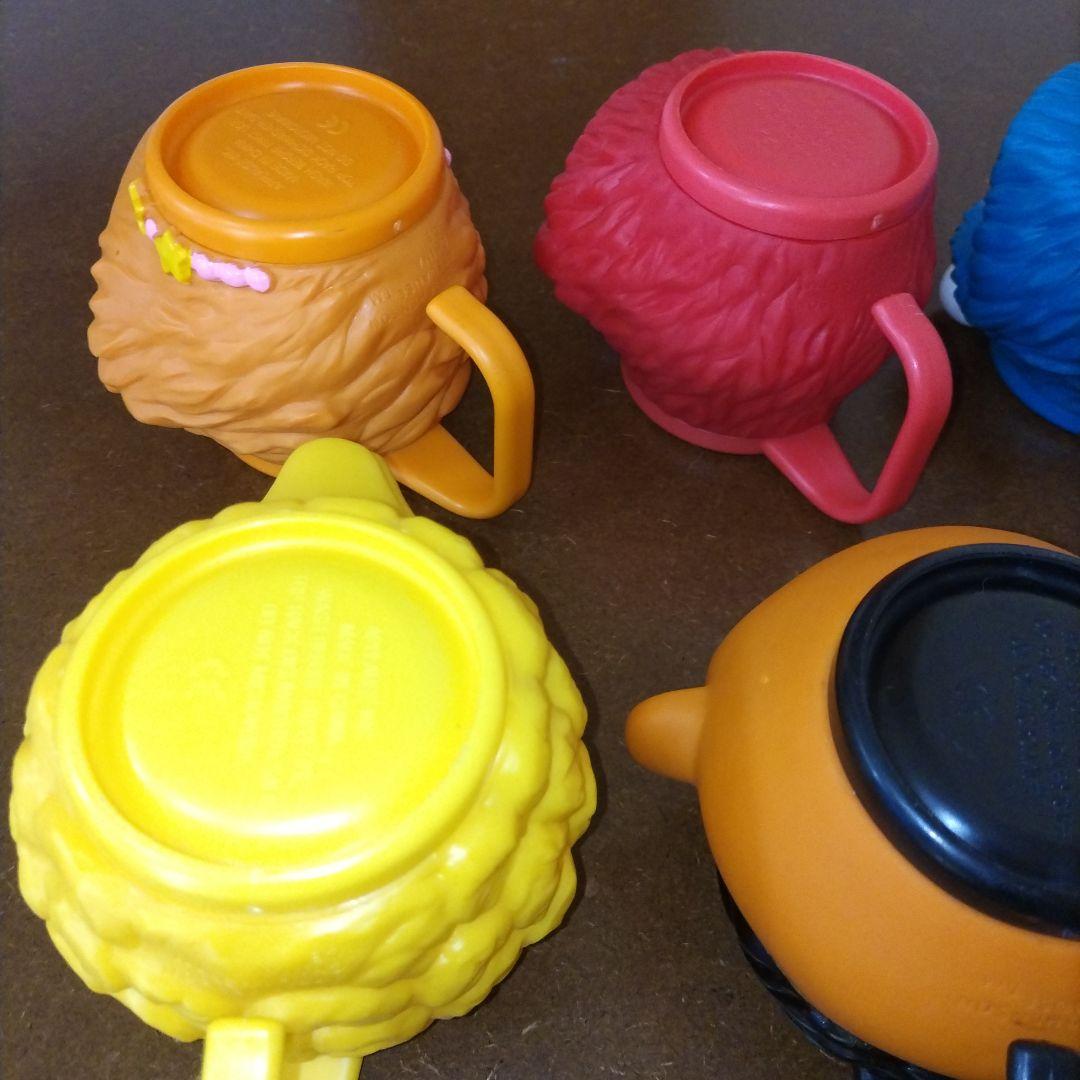 h*6様 セサミストリート 3Dフェイスマグカップ 6個セット