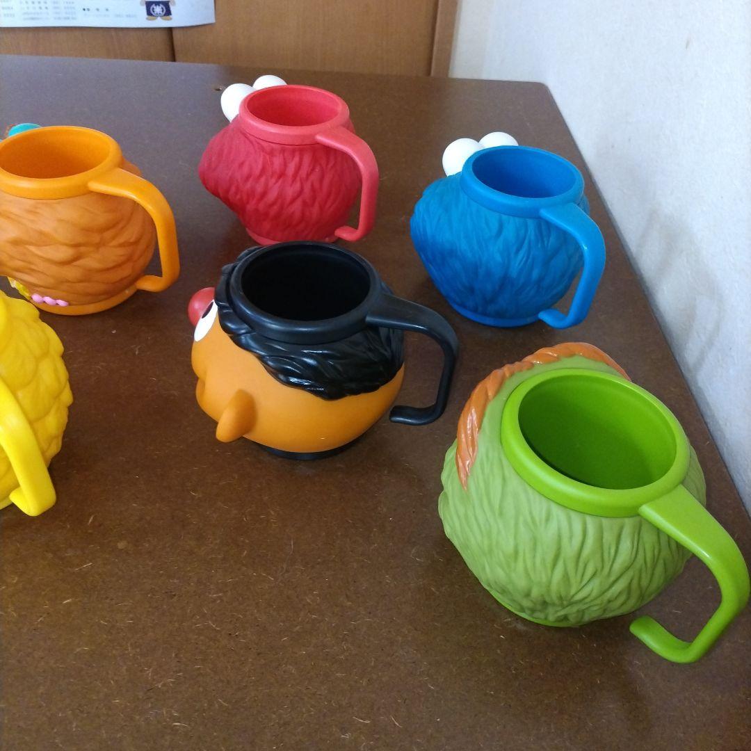 h*6様 セサミストリート 3Dフェイスマグカップ 6個セット