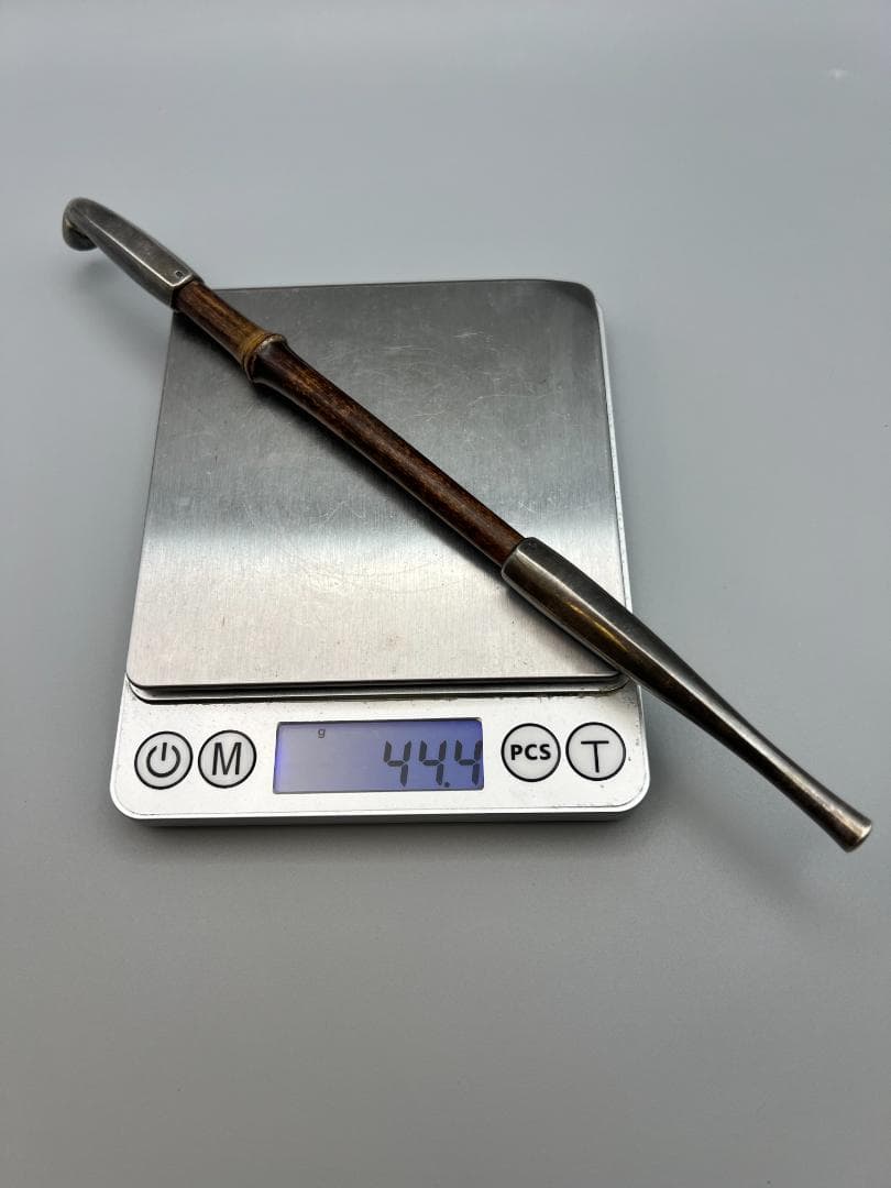 【海】純銀煙管　キセル　純刻印　銀細工　アンティーク　重量約44g