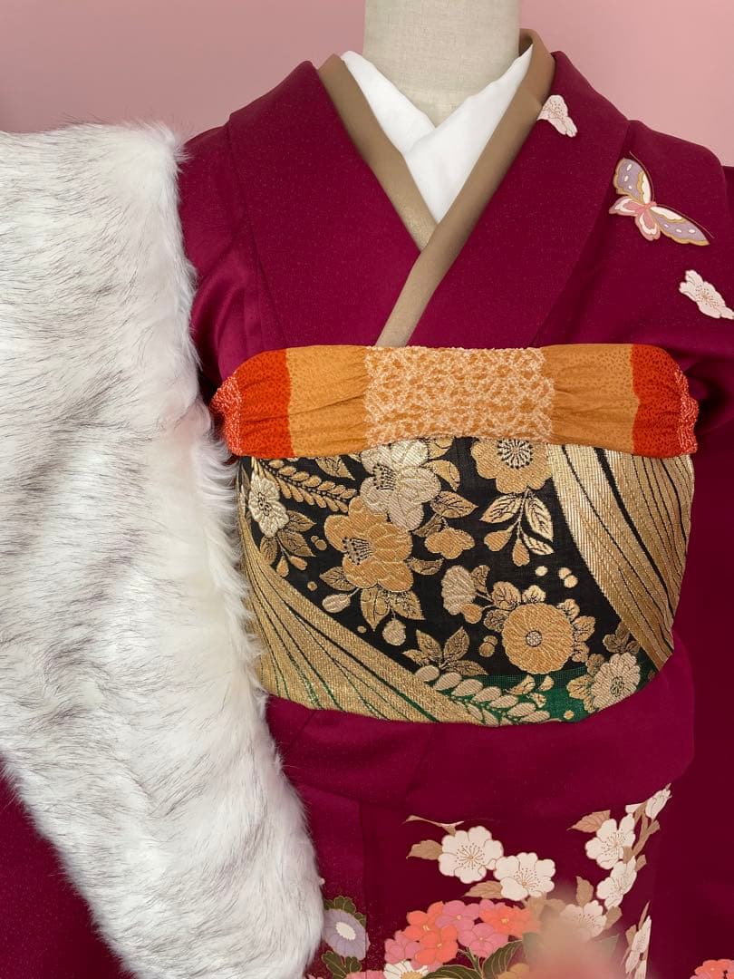②成人式　振袖　ふりそで　着物　振り袖フルセット可能