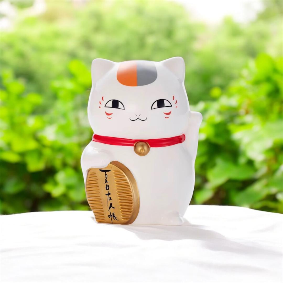 【未未開封】アニメ夏目友人帳 10周年記念 瀬戸焼ニャンコ先生貯金箱