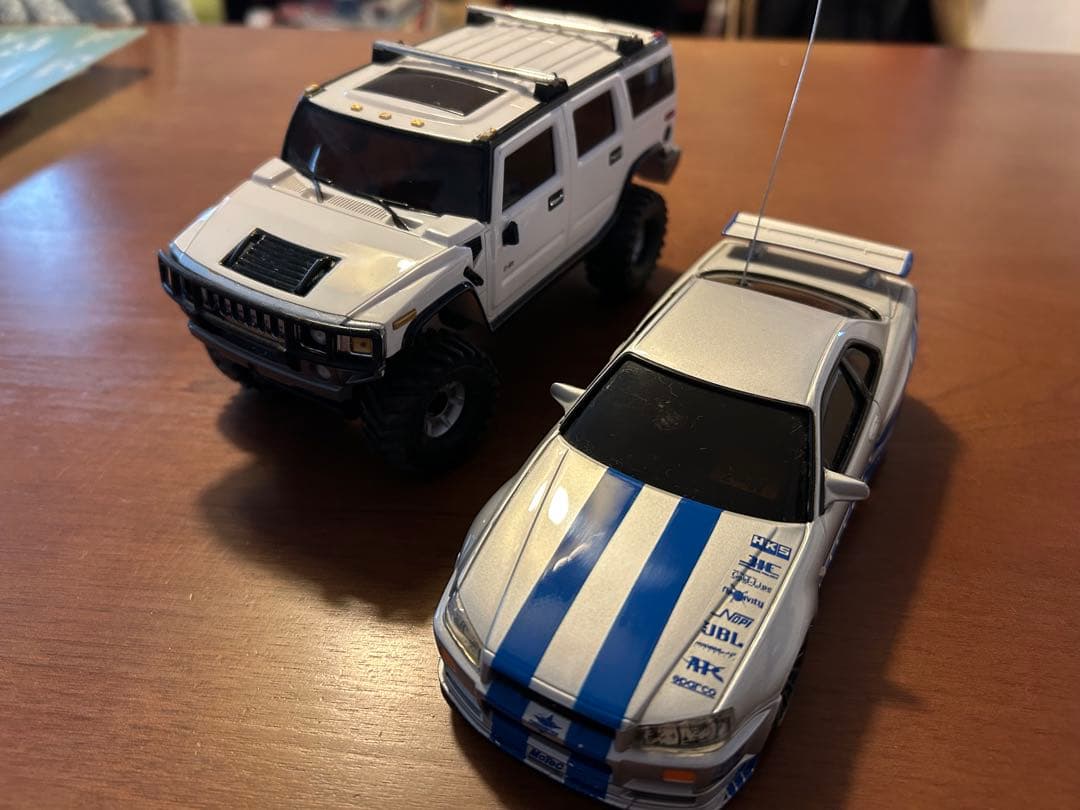 【ミニッツジャンク品特価】R34&ハマーH2 の2台set